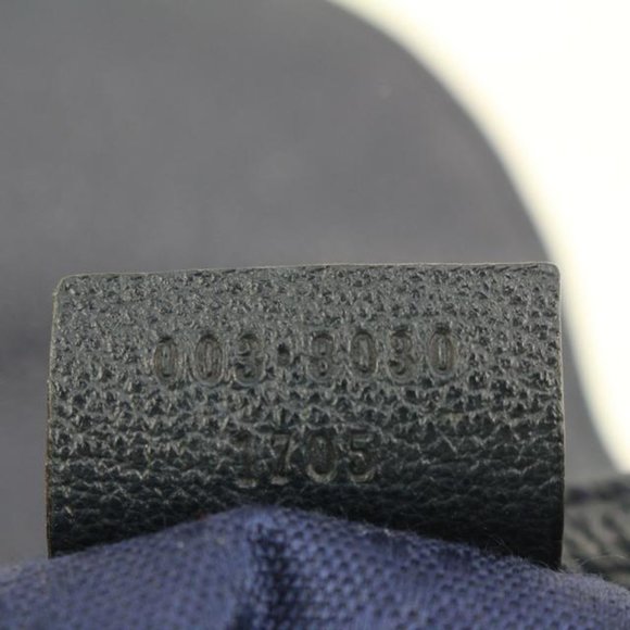 Gucci Navy Suede Bamboo Mini Backpack 56gz421s - Picture 5 of 12